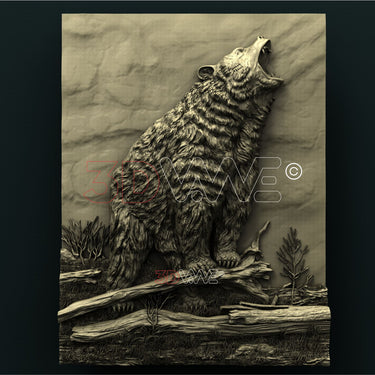 ROARING BEAR 3D STL 3DWave